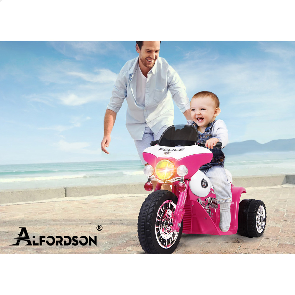 ALFORDSON Kids Ride On Car Electric Motorcycle 25W Motor Light Harley-Inspired - Picture 11 of 25