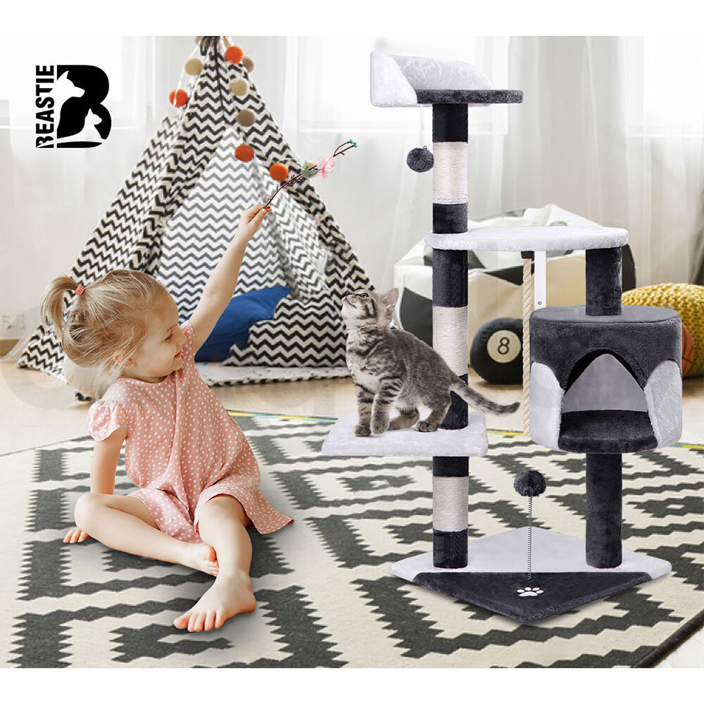 BEASTIE Cat Tree Scratching Post Scratcher Tower Condo House Furniture Bed Stand - Picture 89 of 474