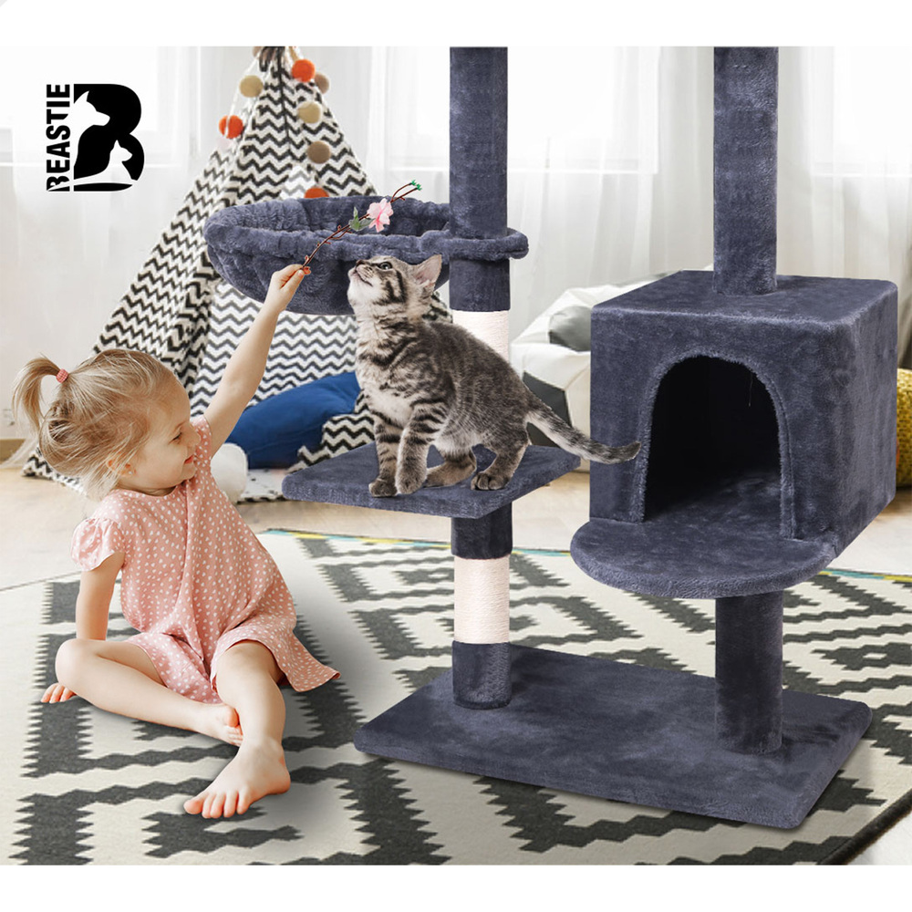BEASTIE Cat Tree Scratching Post Scratcher Tower Condo House Furniture Bed Stand - Picture 251 of 474