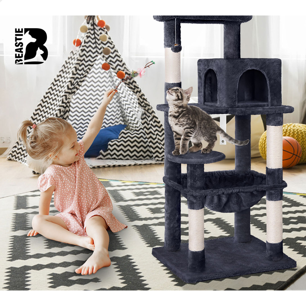 BEASTIE Cat Tree Scratching Post Scratcher Tower Condo House Furniture Bed Stand - Picture 230 of 474