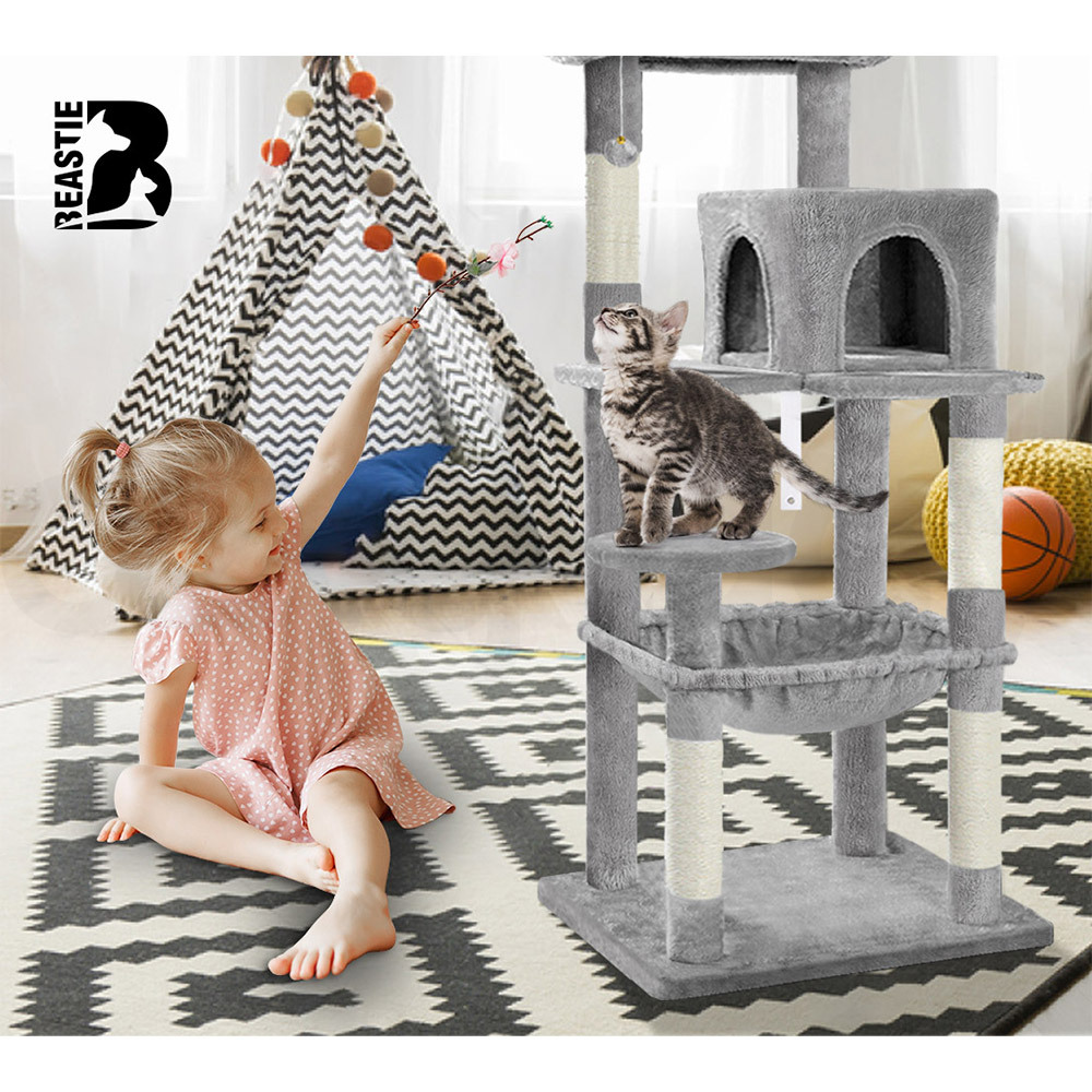 BEASTIE Cat Tree Scratching Post Scratcher Tower Condo House Furniture Bed Stand - Picture 241 of 474