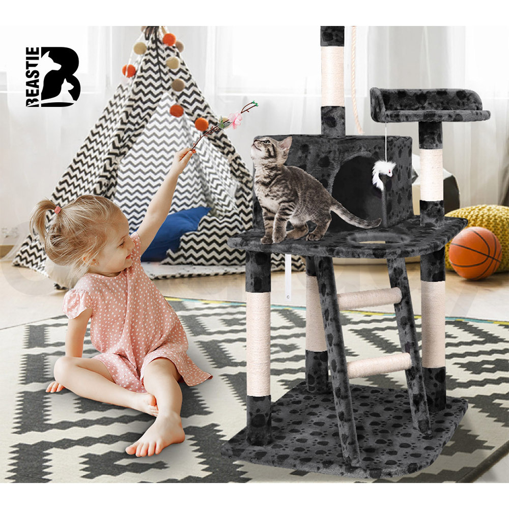 BEASTIE Cat Tree Scratching Post Scratcher Tower Condo House Furniture Bed Stand - Picture 111 of 474