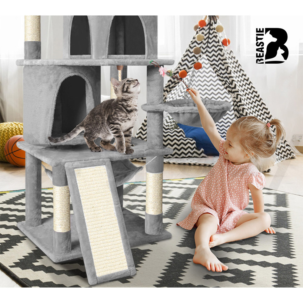 BEASTIE Cat Tree Scratching Post Scratcher Tower Condo House Furniture Bed Stand - Picture 274 of 474