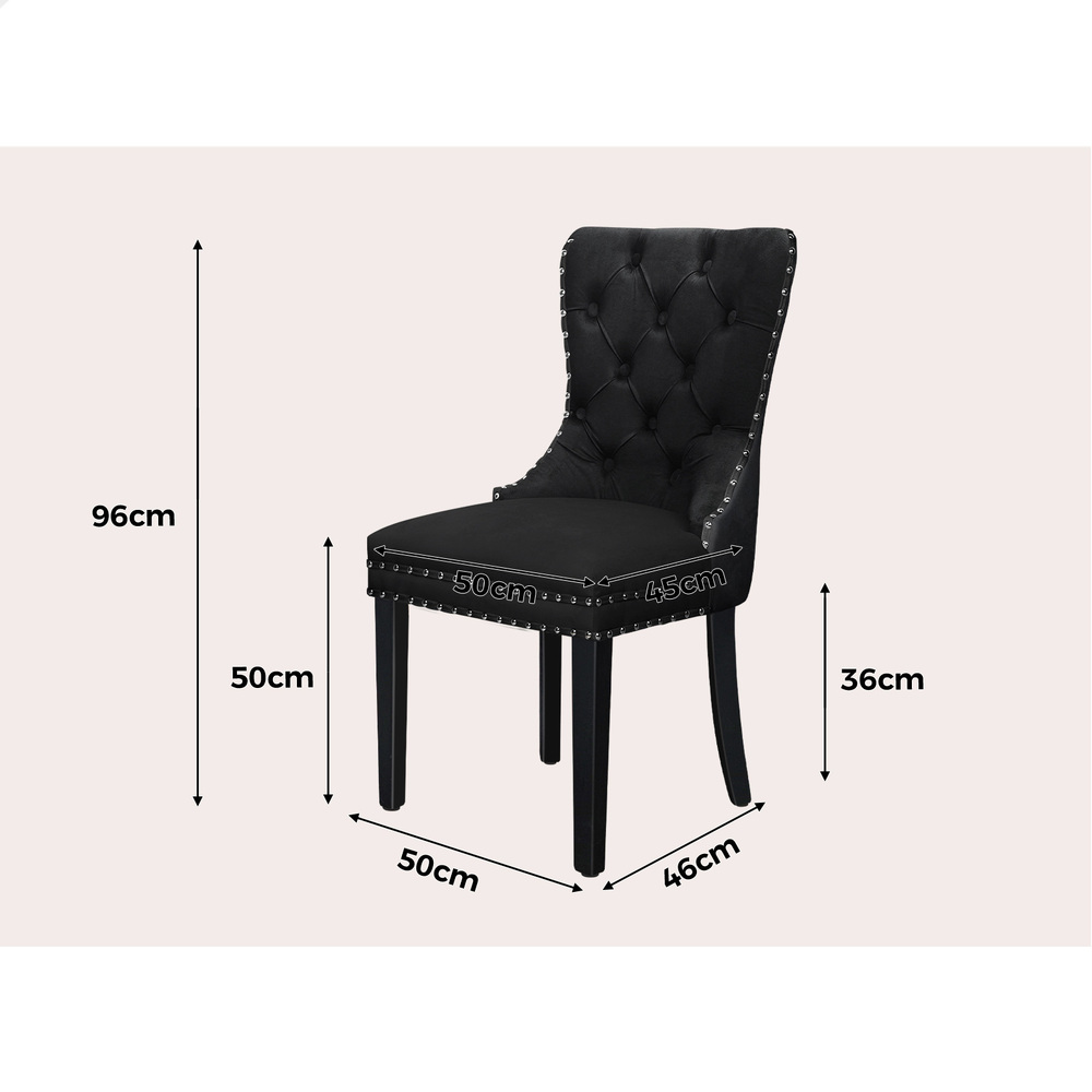 ALFORDSON 2x/4x Dining Chair Kitchen Padded Diamond Tufted Velvet Leather Fabric - Picture 76 of 114