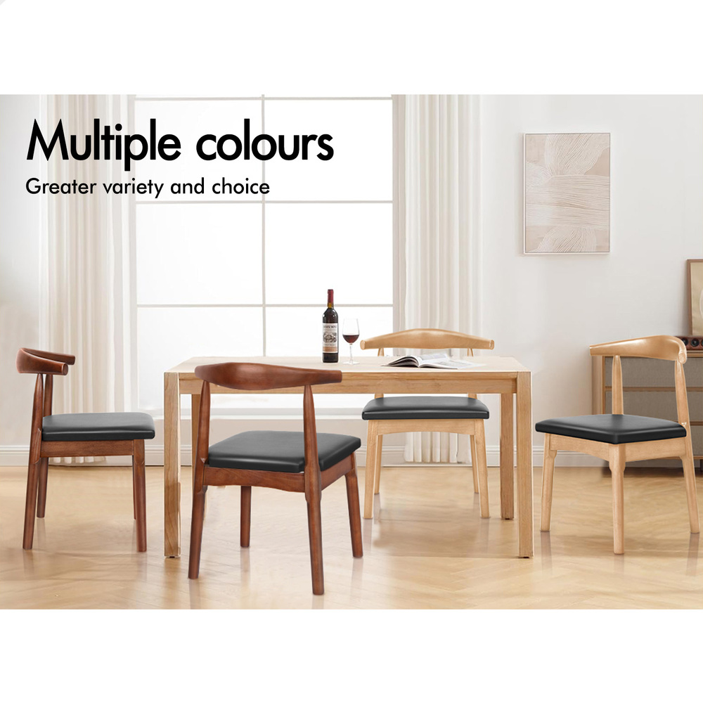 ALFORDSON Dining Chairs Kitchen Swivel PU Leather Sherpa Velvet Wooden x1/x2/x4 - Picture 252 of 592