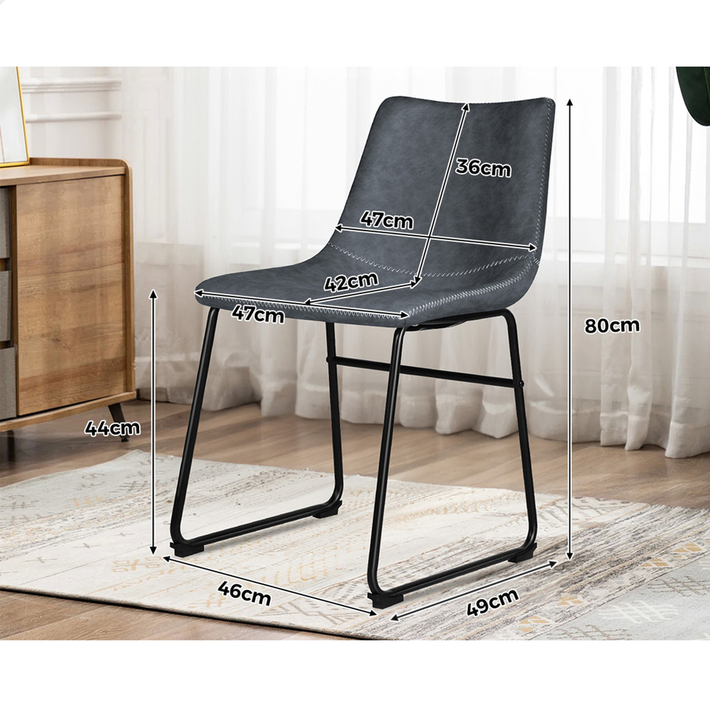 ALFORDSON Dining Chairs Kitchen Swivel PU Leather Sherpa Velvet Wooden x1/x2/x4 - Picture 554 of 592