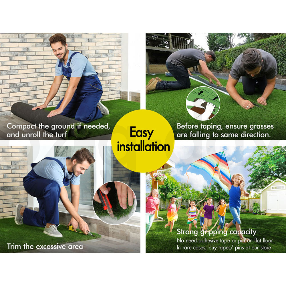 OTANIC Artificial Synthetic Grass Fake Lawn Turf Plants 10-60SQM Roll 45mm - Picture 22 of 192