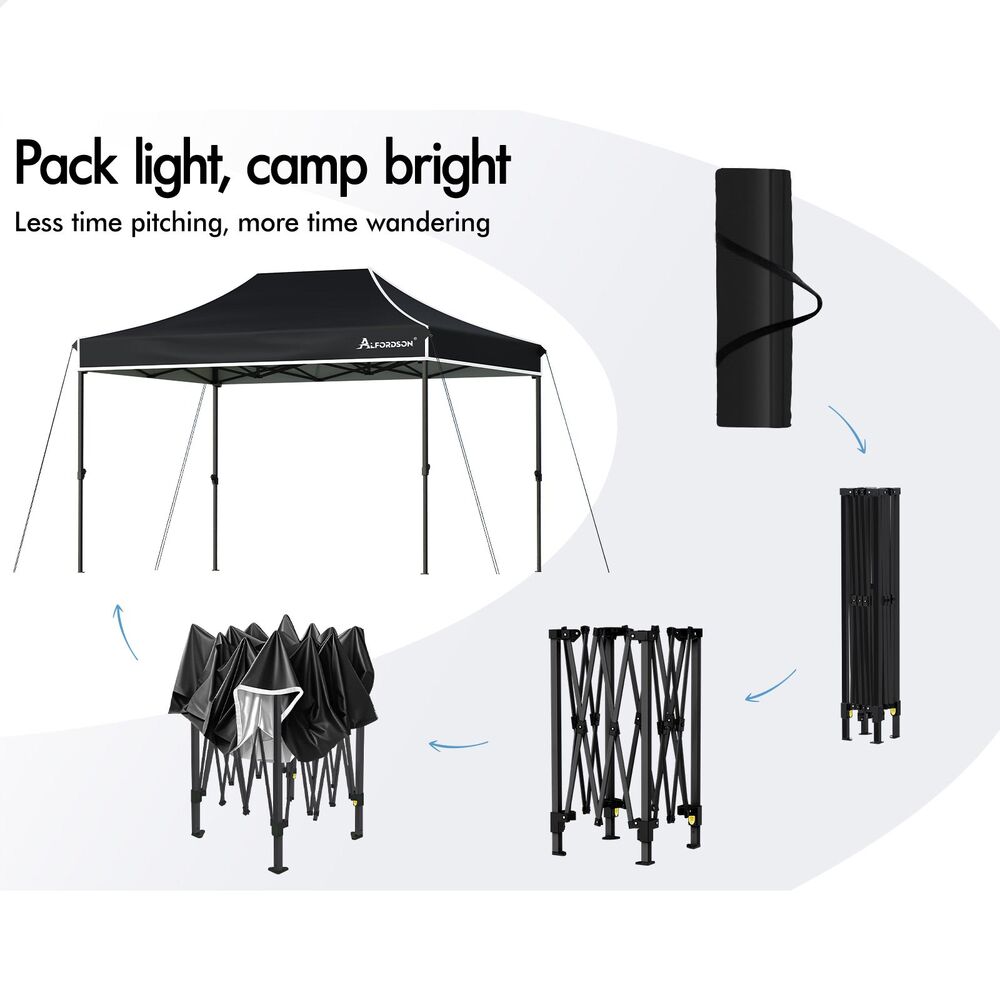 ALFORDSON Gazebo 3x4.5m Pop Up Marquee Outdoor Folding Tent Wedding Party Canopy - Picture 13 of 99