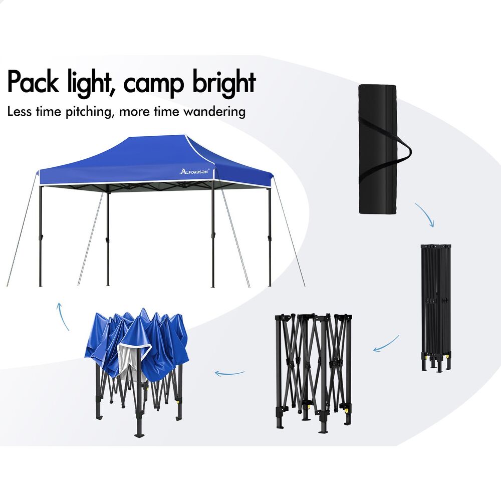 ALFORDSON Gazebo 3x4.5m Pop Up Marquee Outdoor Folding Tent Wedding Party Canopy - Picture 25 of 99