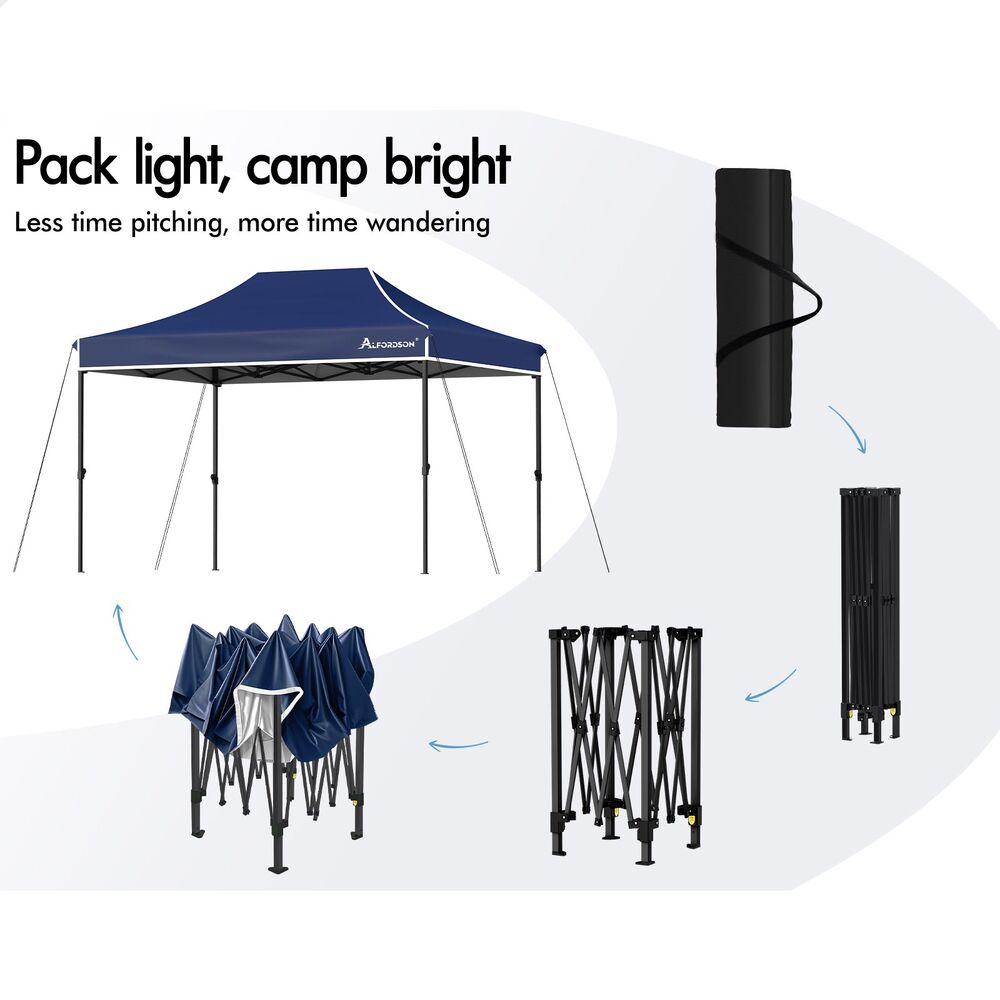 ALFORDSON Gazebo 3x4.5m Pop Up Marquee Outdoor Folding Tent Wedding Party Canopy - Picture 37 of 99