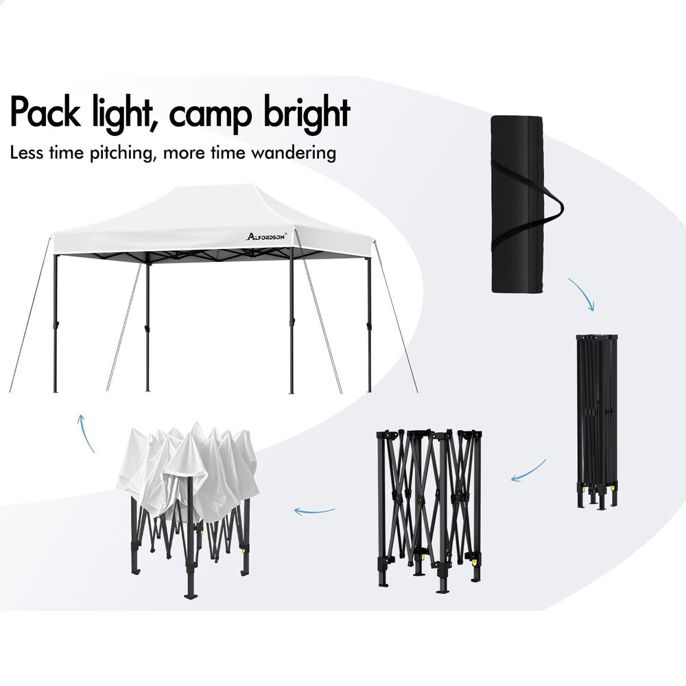 ALFORDSON Gazebo 3x4.5m Pop Up Marquee Outdoor Folding Tent Wedding Party Canopy - Picture 49 of 99