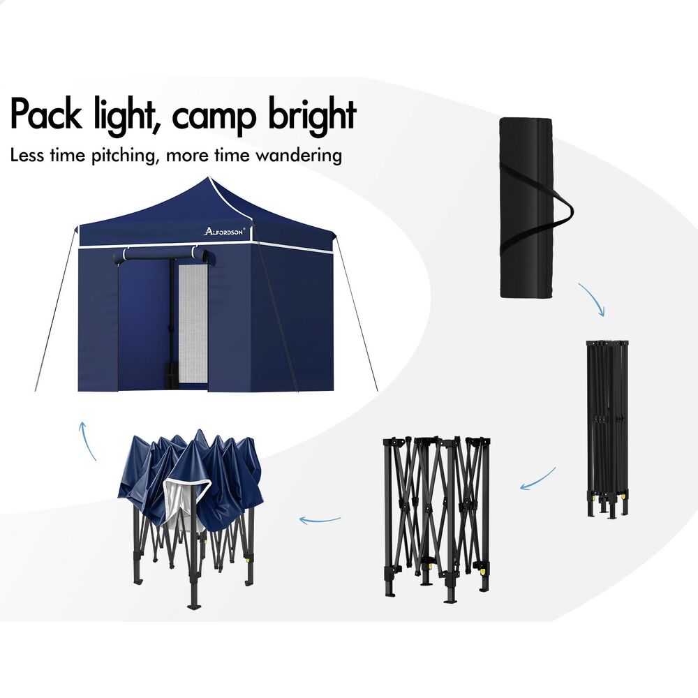 ALFORDSON Gazebo Pop Up Marquee Outdoor Folding Tent Canopy 3x3m 3x4.5m 3x6m - Picture 181 of 291
