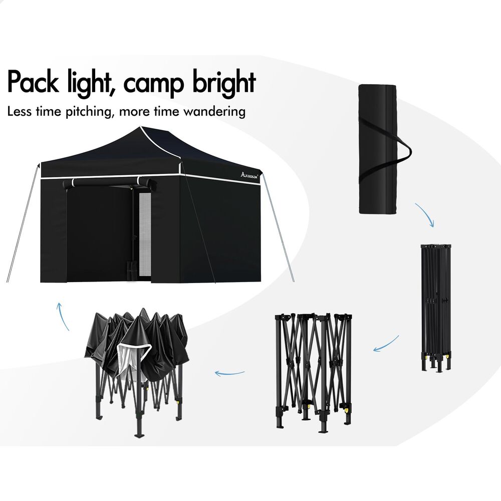 ALFORDSON Gazebo 3x4.5m Pop Up Marquee Outdoor Folding Tent Wedding Party Canopy - Picture 61 of 99