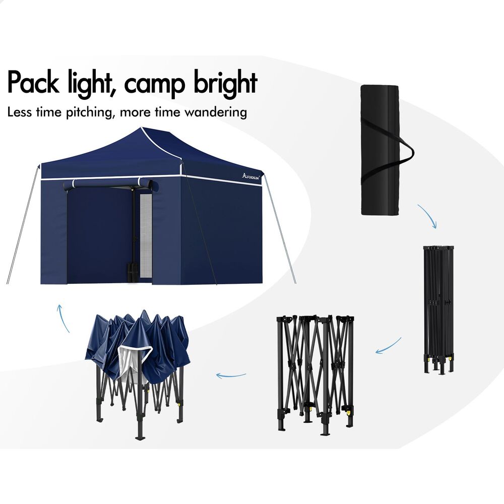 ALFORDSON Gazebo 3x4.5m Pop Up Marquee Outdoor Folding Tent Wedding Party Canopy - Picture 85 of 99