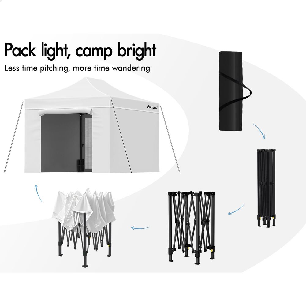 ALFORDSON Gazebo 3x4.5m Pop Up Marquee Outdoor Folding Tent Wedding Party Canopy - Picture 97 of 99