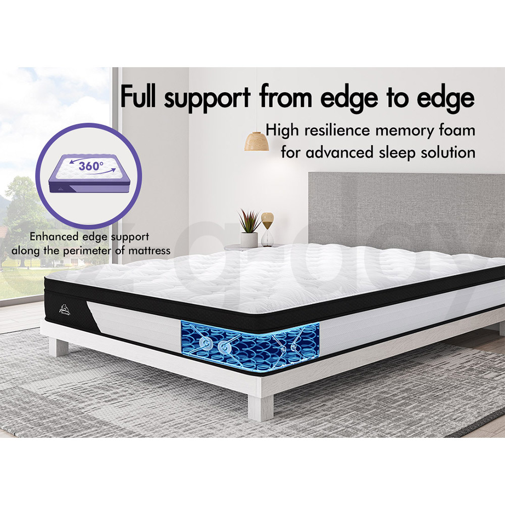 STARRY EUCALYPT Mattress Euro Top Memory Foam Bed Queen Double King Single - Picture 236 of 318