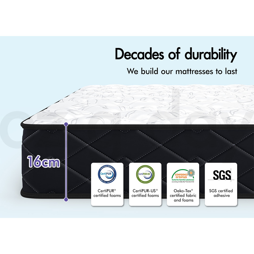 STARRY EUCALYPT Mattress Euro Top Memory Foam Bed Queen Double King Single - Picture 216 of 318