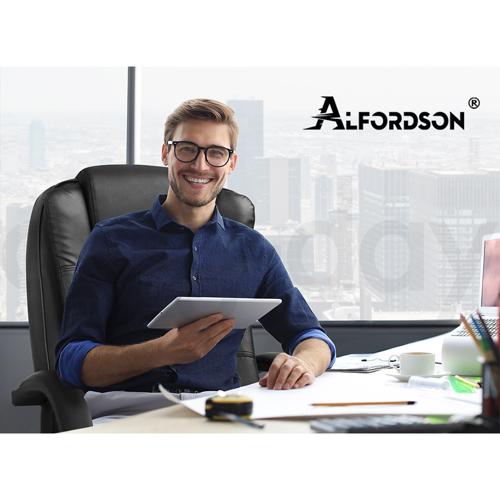 ALFORDSON Office Chair Mesh Executive Gaming Seat Leather Fabric Racing Tilt - Picture 22 of 1,188