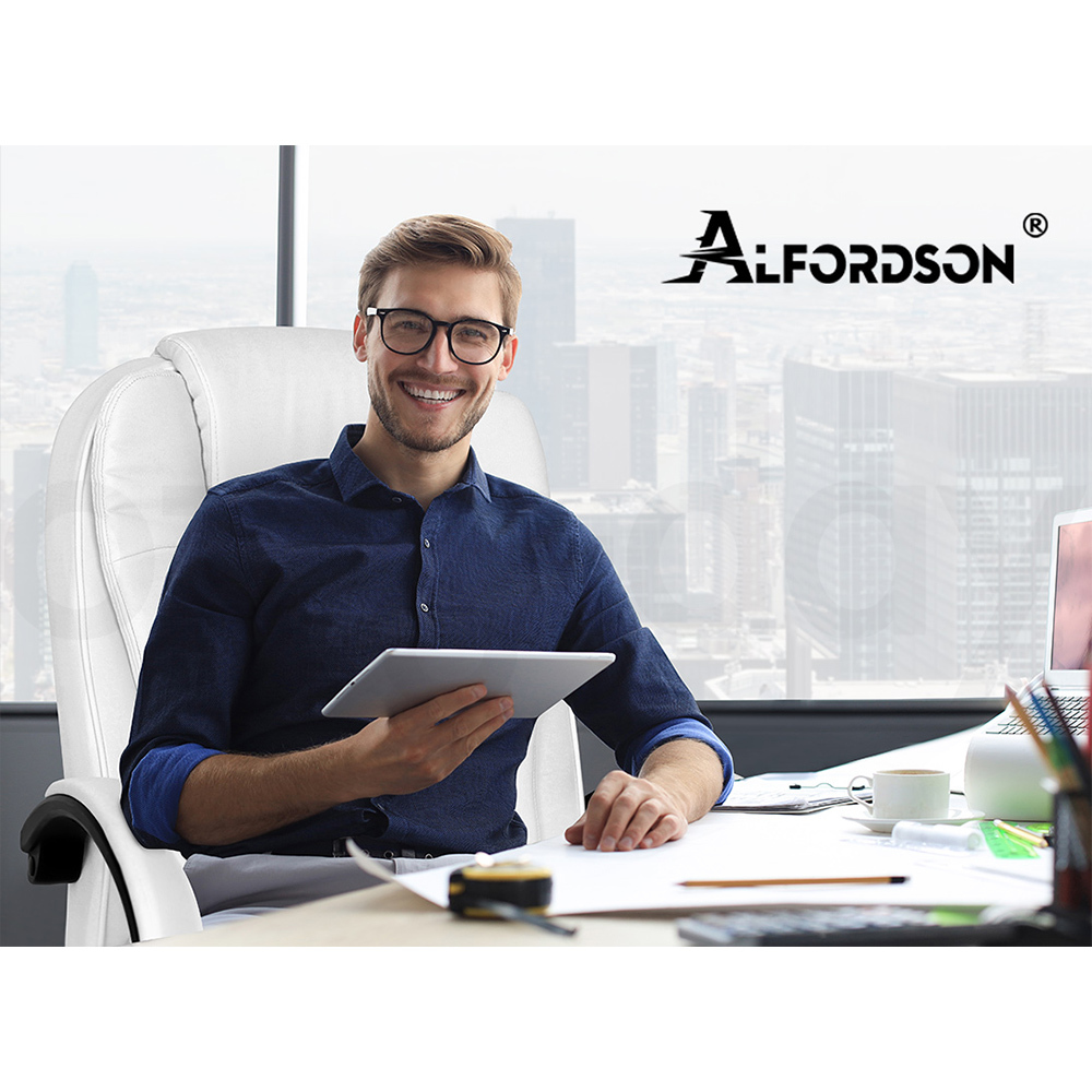 ALFORDSON Office Chair Mesh Executive Gaming Seat Leather Fabric Racing Tilt - Picture 46 of 1,188