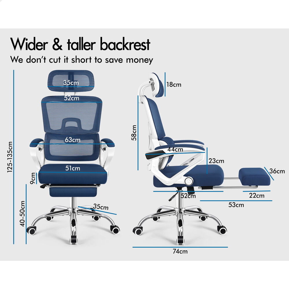ALFORDSON Mesh Office Chair Executive Computer Fabric Seat Study Work Gaming - Picture 103 of 252