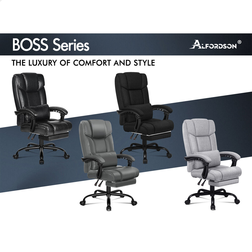 ALFORDSON Office Chair Mesh Executive Gaming Seat Leather Fabric Racing Tilt - Picture 118 of 1,188