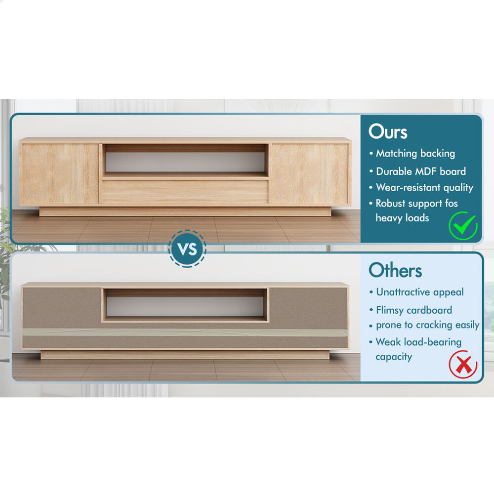 ALFORDSON Entertainment Unit 180cm TV Cabinet Stand LED Light High Gloss Drawer - Picture 34 of 48