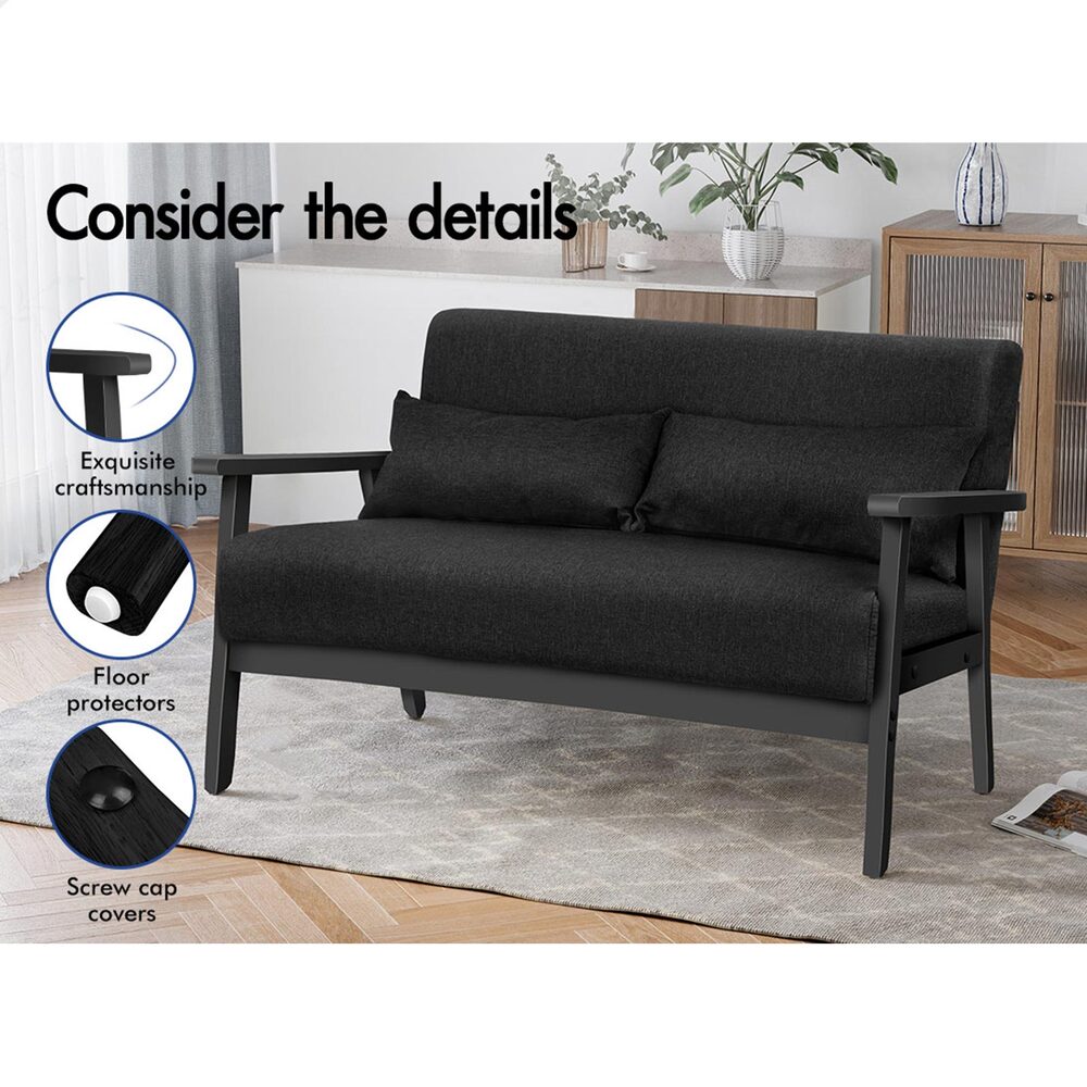 ALFORDSON Armchair Lounge Chair 1/ 2 Seater Sofa Loveseat Fabric Accent Chair - Picture 94 of 192