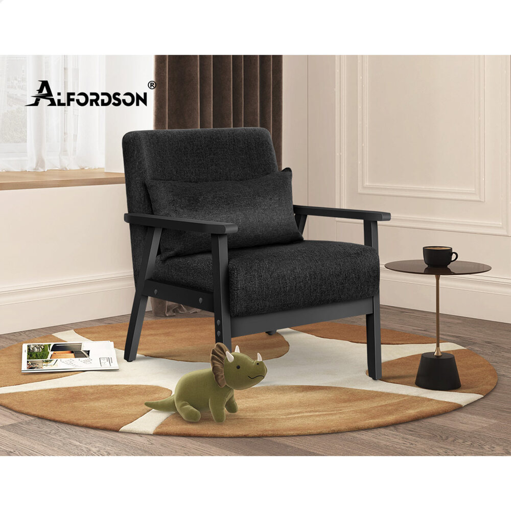 ALFORDSON Armchair Lounge Chair 1/2 Seater Sofa Accent Chair Fabric Loveseat - Picture 58 of 84