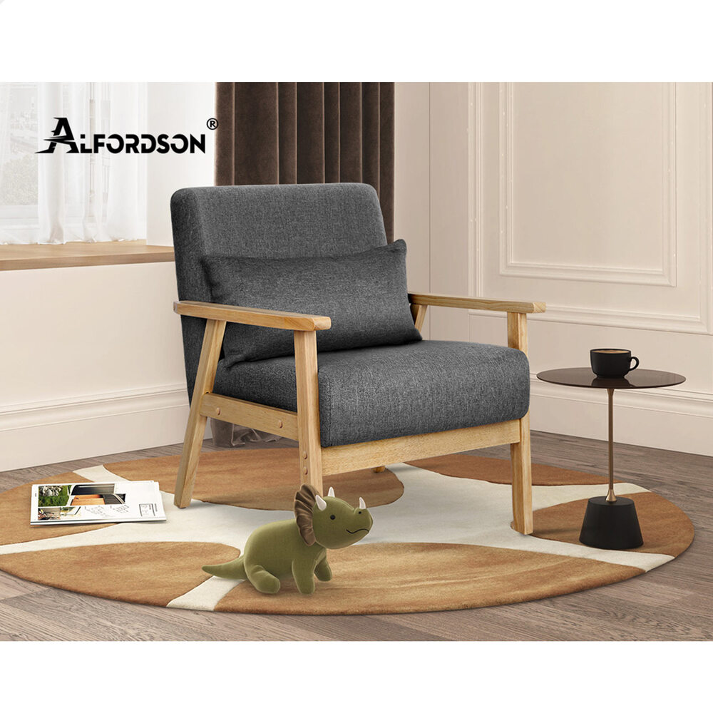 ALFORDSON Armchair Lounge Chair 1/2 Seater Sofa Accent Chair Fabric Loveseat - Picture 70 of 84