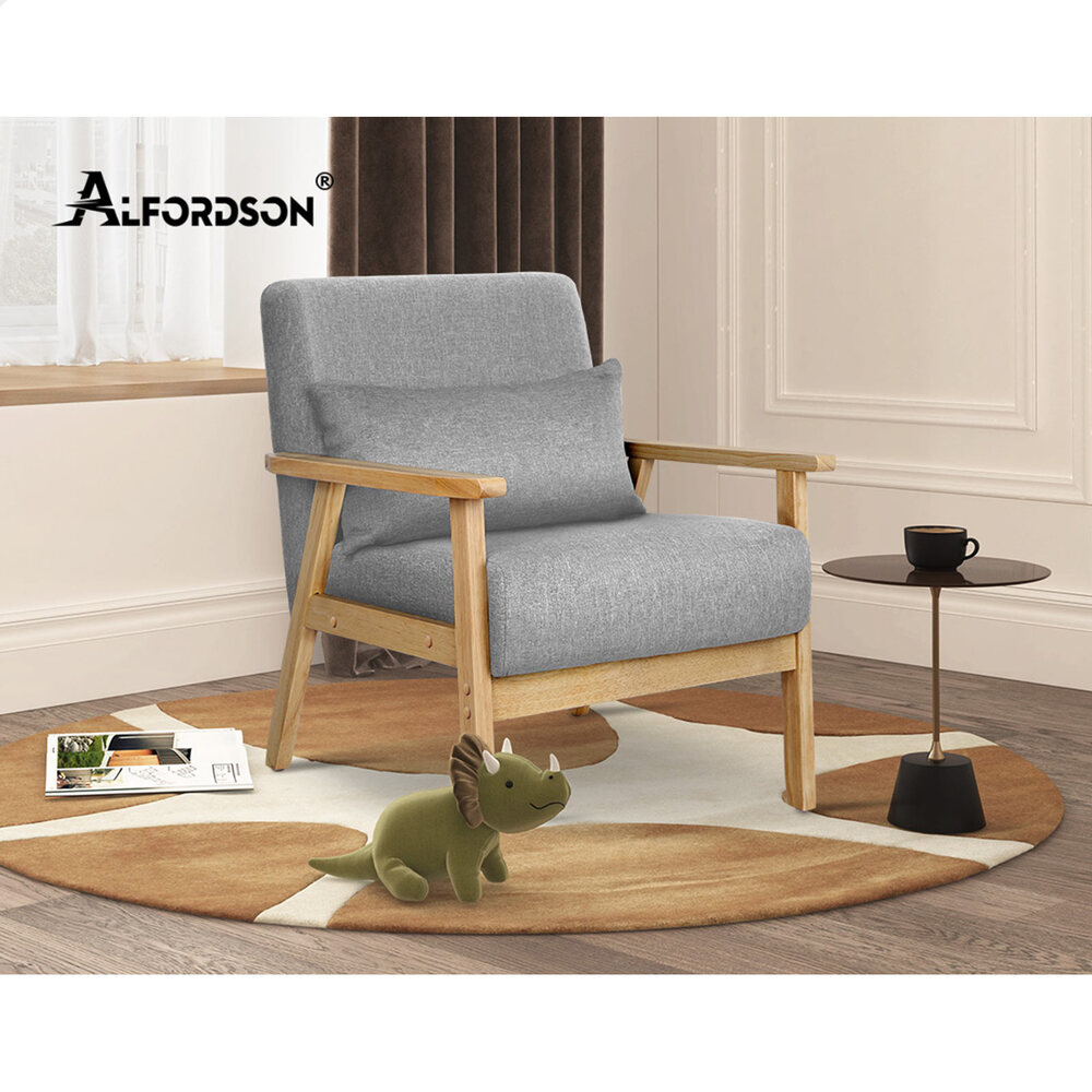 ALFORDSON Armchair Lounge Chair 1/2 Seater Sofa Accent Chair Fabric Loveseat - Picture 82 of 84