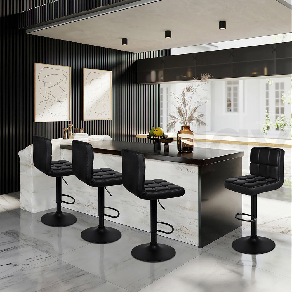 ALFORDSON Bar Stools Kitchen Swivel Dining Chairs Gas Lift Leather/Fabric - Picture 379 of 1,456