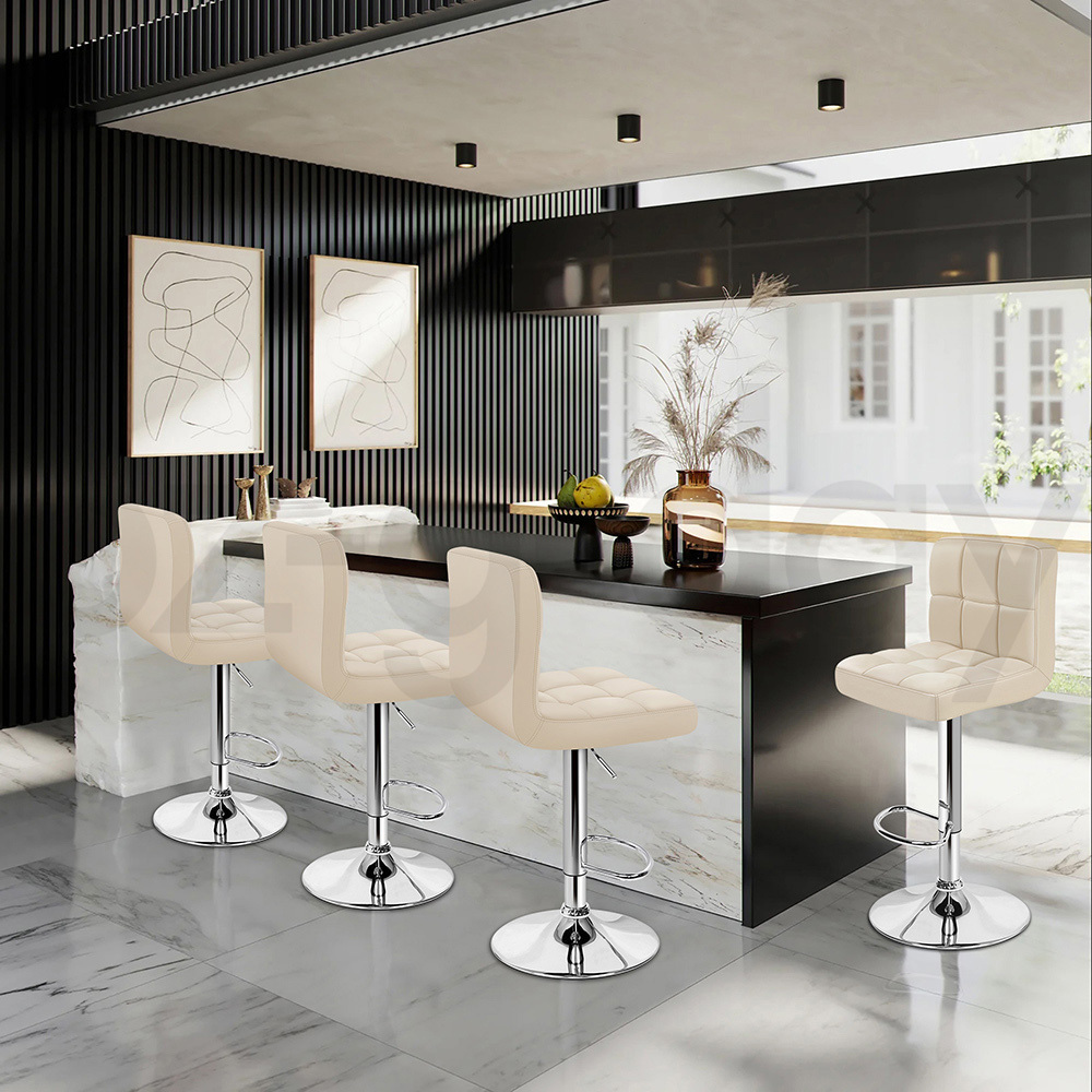 ALFORDSON Bar Stools Kitchen Swivel Dining Chairs Gas Lift Leather/Fabric - Picture 399 of 1,456