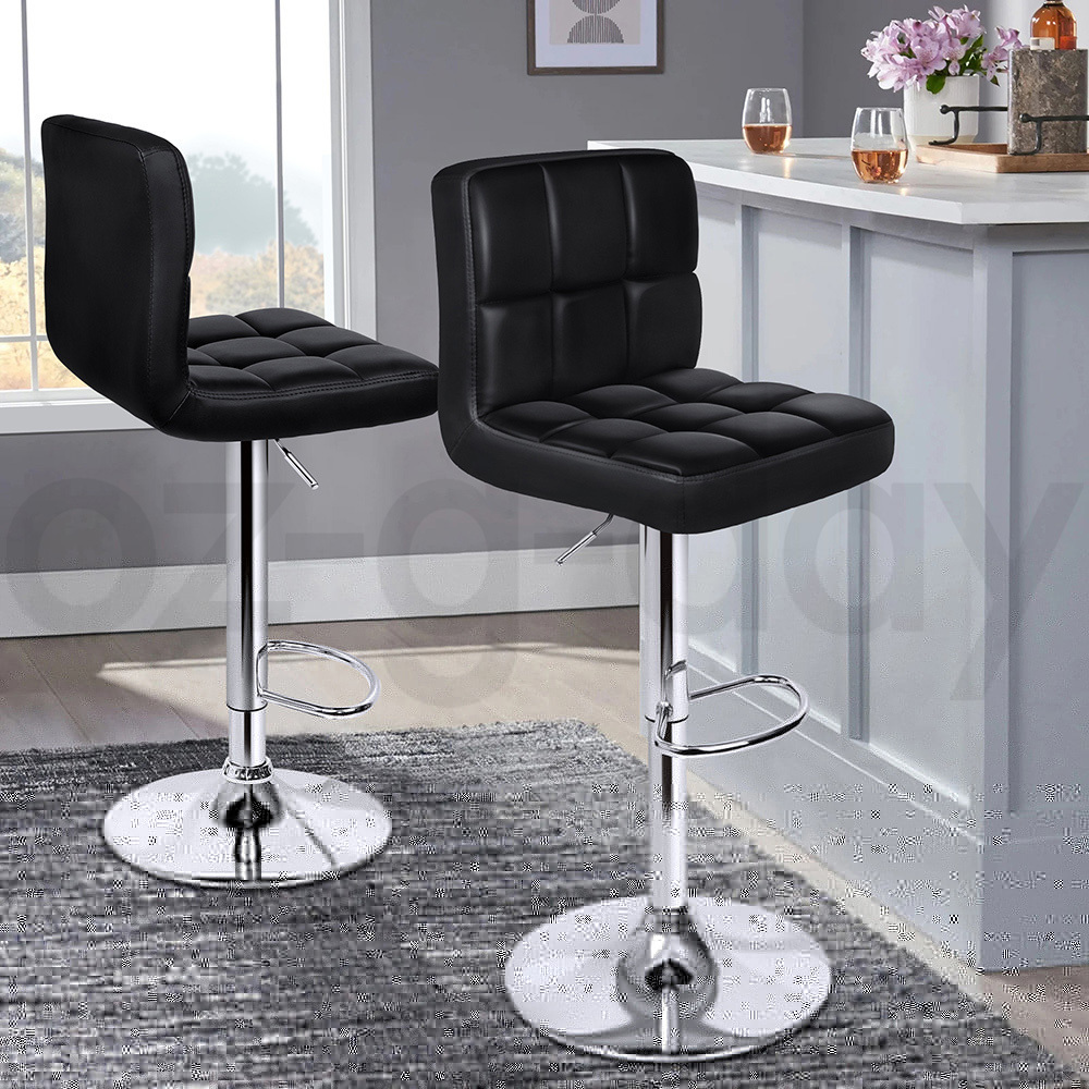 ALFORDSON Bar Stools Kitchen Swivel Dining Chairs Gas Lift Leather/Fabric - Picture 409 of 1,456