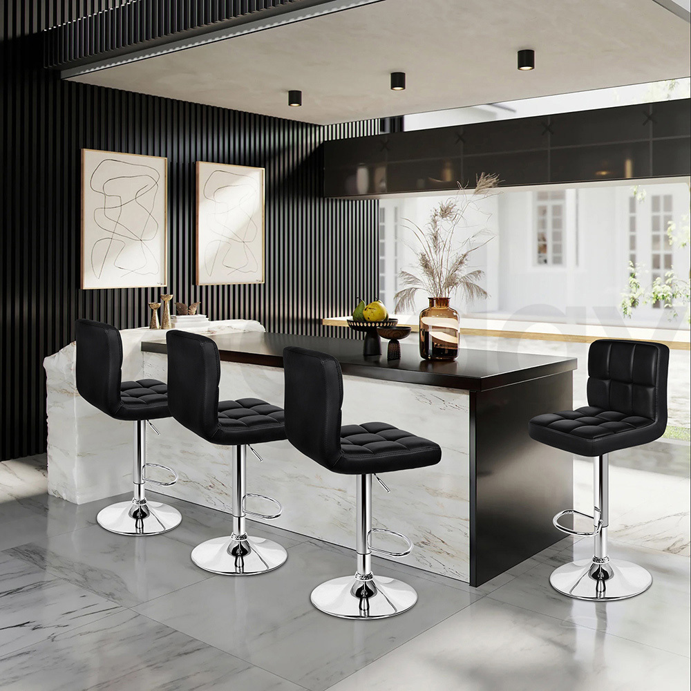ALFORDSON Bar Stools Kitchen Swivel Dining Chairs Gas Lift Leather/Fabric - Picture 419 of 1,456