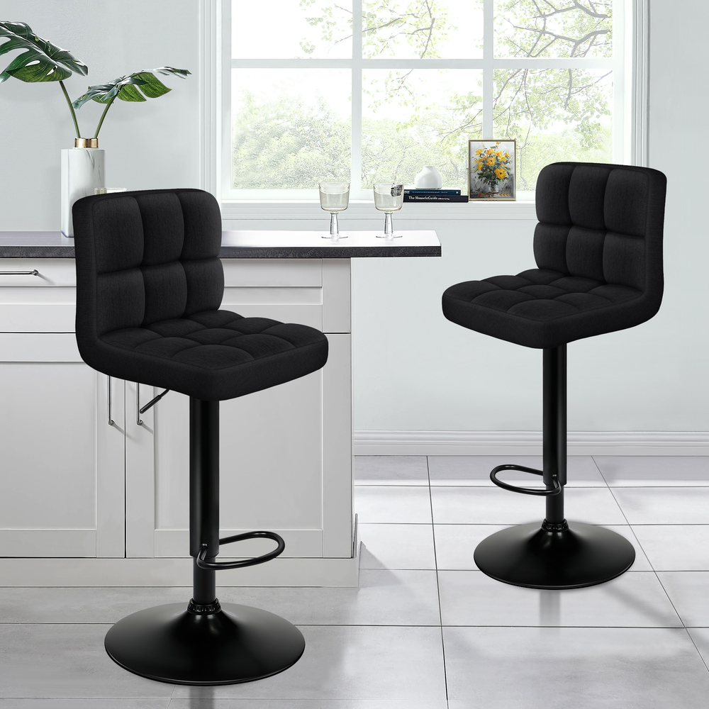 ALFORDSON Bar Stools Kitchen Swivel Dining Chairs Gas Lift Leather/Fabric - Picture 429 of 1,456