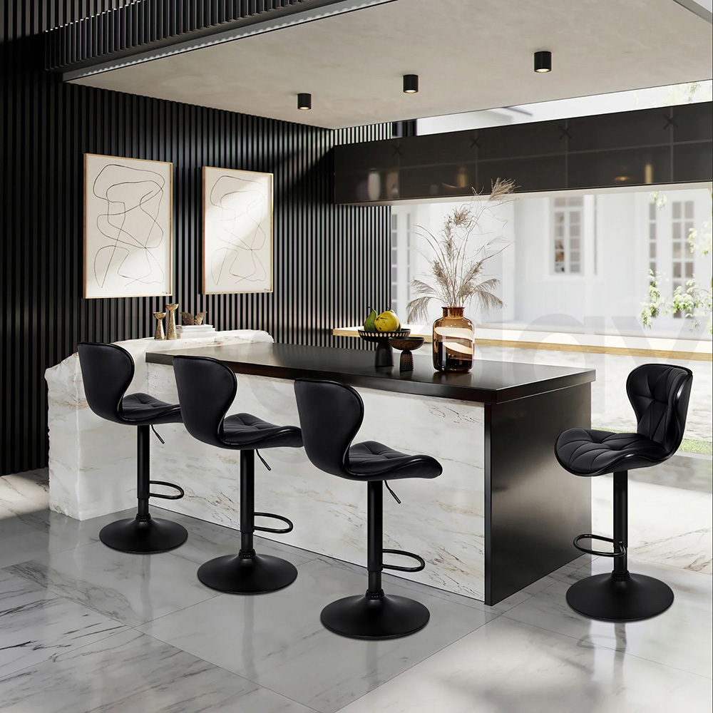 ALFORDSON Bar Stools Kitchen Swivel Dining Chairs Gas Lift Leather/Fabric - Picture 21 of 1,456