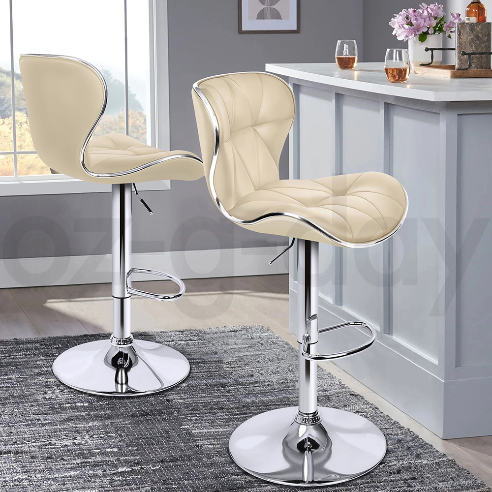 ALFORDSON Bar Stools Kitchen Swivel Dining Chairs Gas Lift Leather/Fabric - Picture 31 of 1,456