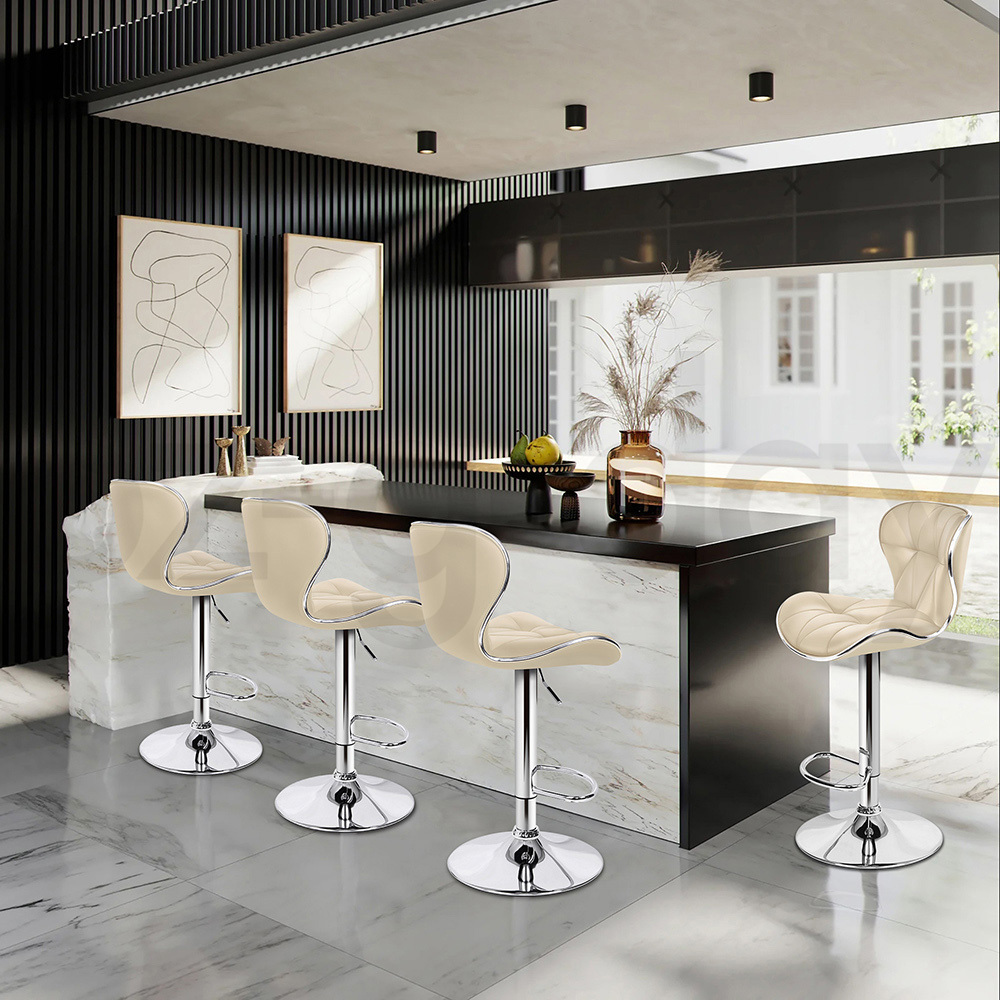 ALFORDSON Bar Stools Kitchen Swivel Dining Chairs Gas Lift Leather/Fabric - Picture 41 of 1,456