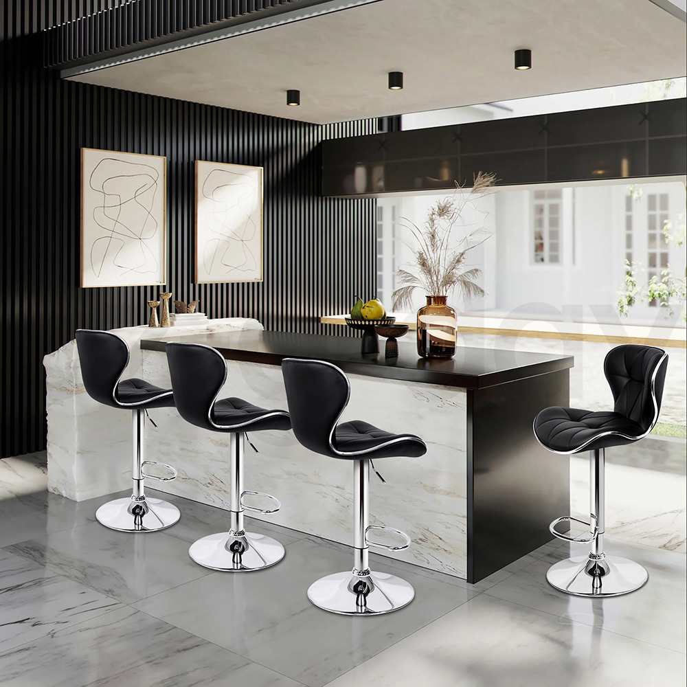 ALFORDSON Bar Stools Kitchen Swivel Dining Chairs Gas Lift Leather/Fabric - Picture 61 of 1,456