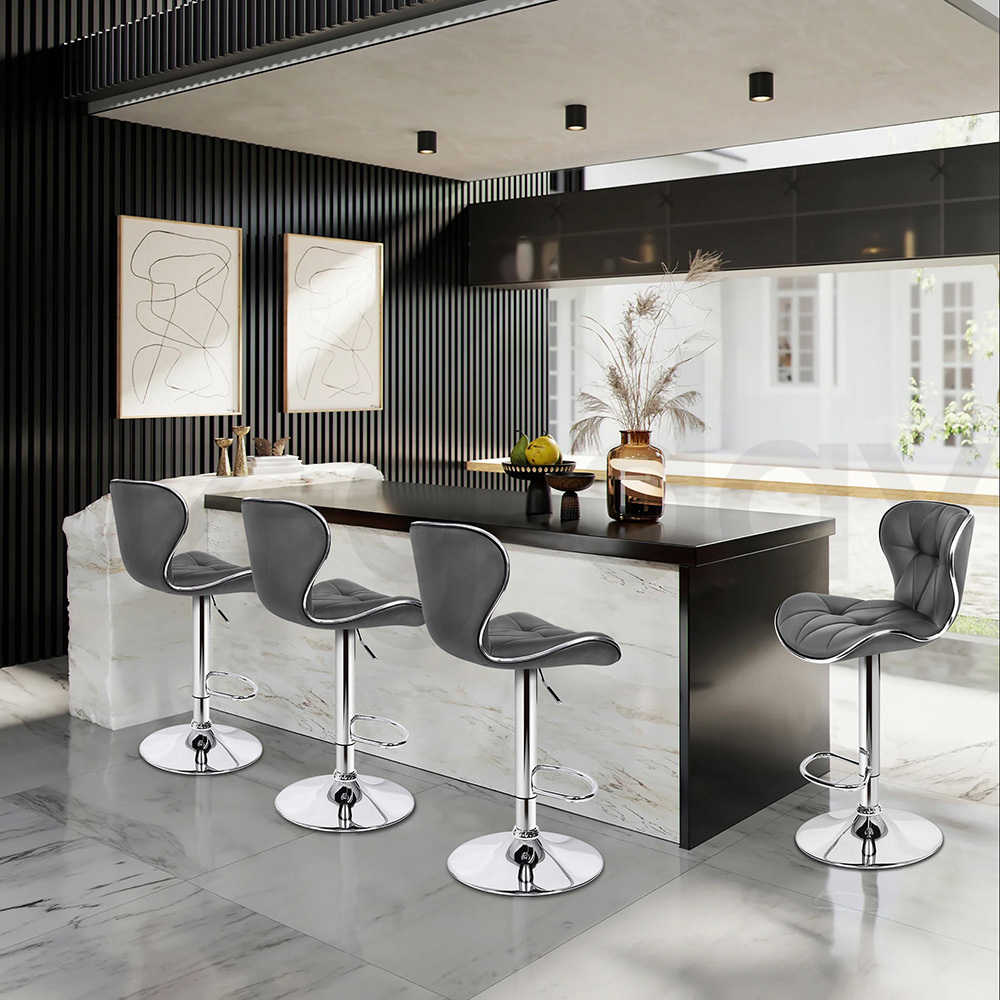 ALFORDSON Bar Stools Kitchen Swivel Dining Chairs Gas Lift Leather/Fabric - Picture 81 of 1,456
