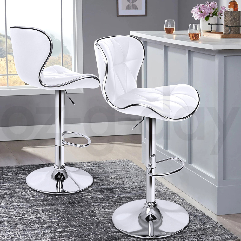 ALFORDSON Bar Stools Kitchen Swivel Dining Chairs Gas Lift Leather/Fabric - Picture 91 of 1,456