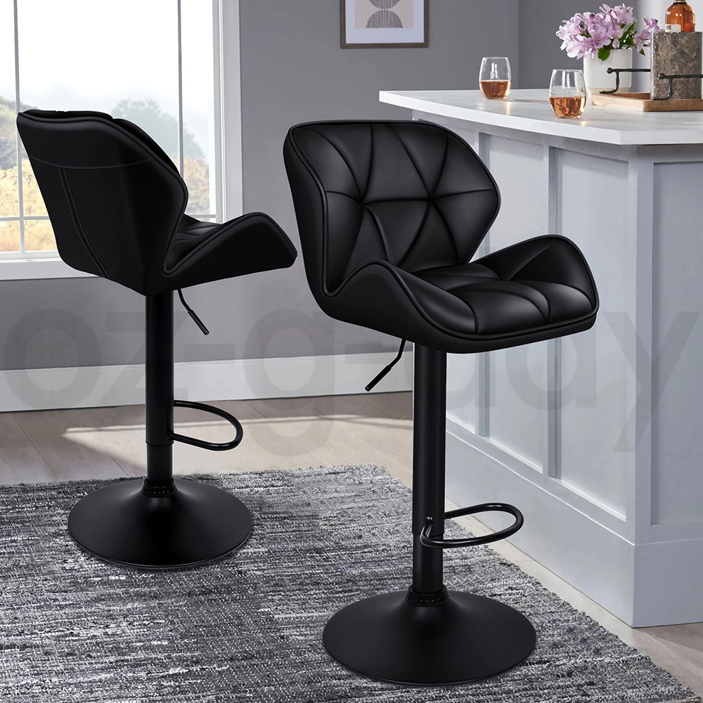 ALFORDSON Bar Stools Kitchen Swivel Dining Chairs Gas Lift Leather/Fabric - Picture 585 of 1,456