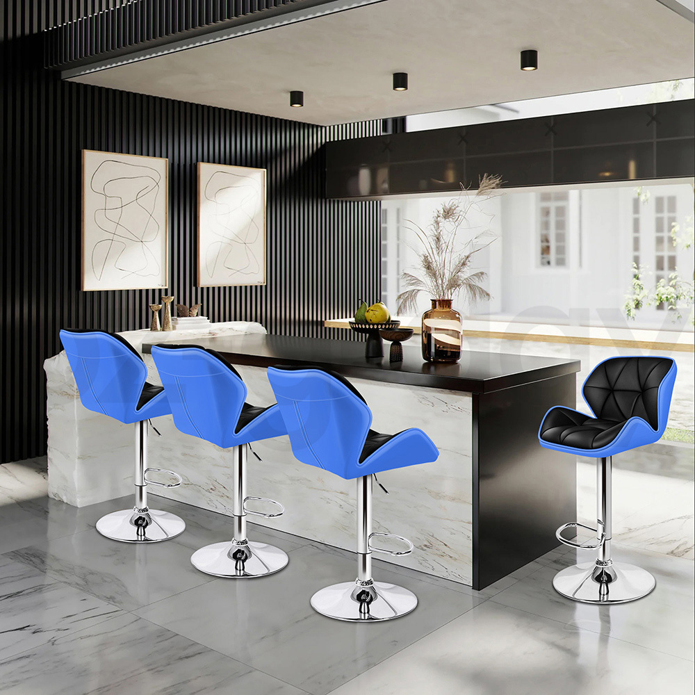 ALFORDSON Bar Stools Kitchen Swivel Dining Chairs Gas Lift Leather/Fabric - Picture 1,387 of 1,456