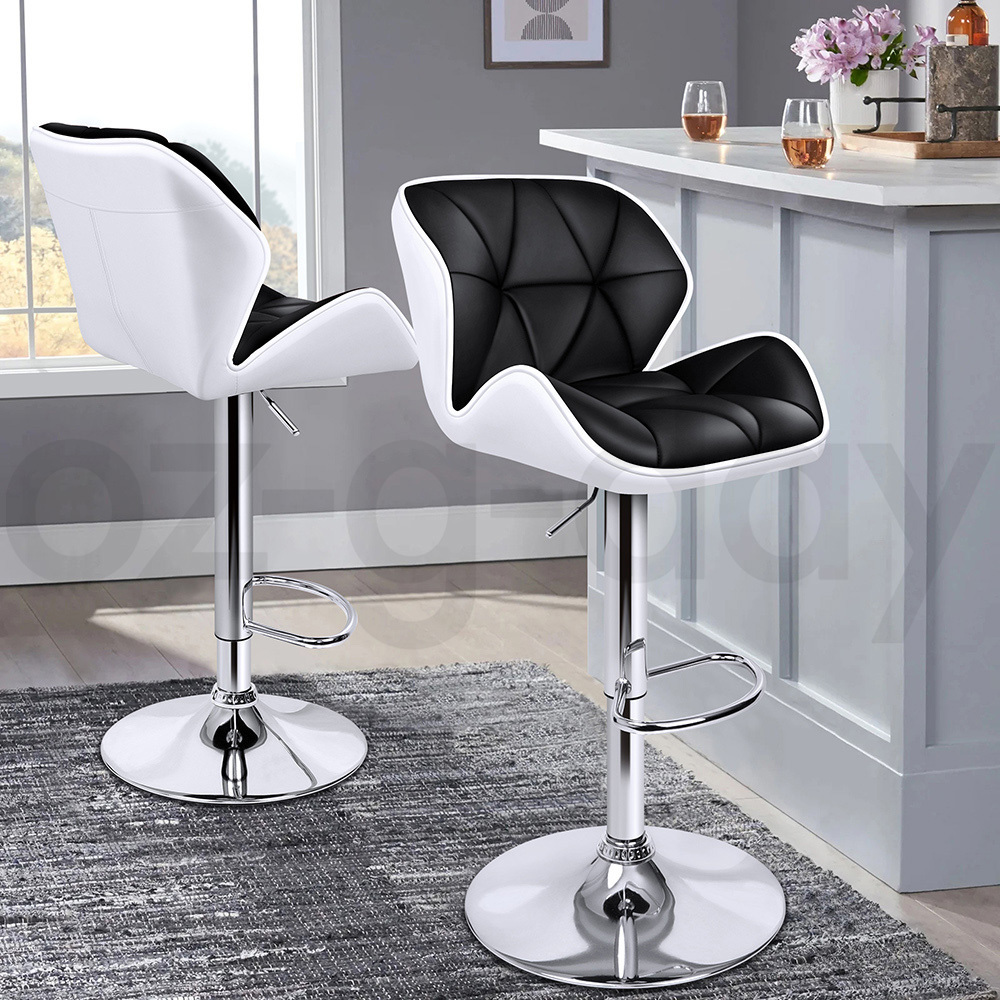ALFORDSON Bar Stools Kitchen Swivel Gas Lift Wooden Dining Chairs x1/x2/x4 - Picture 145 of 1,152