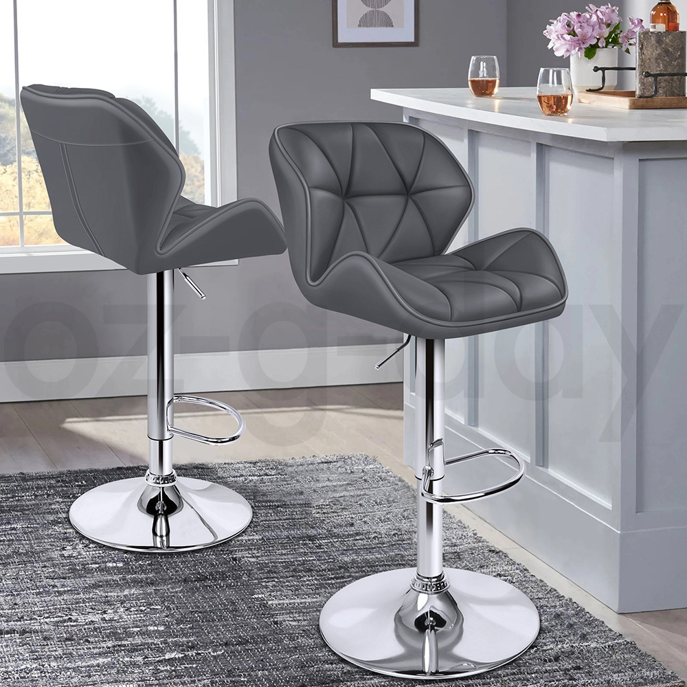 ALFORDSON Bar Stools Kitchen Swivel Dining Chairs Gas Lift Leather/Fabric - Picture 665 of 1,456