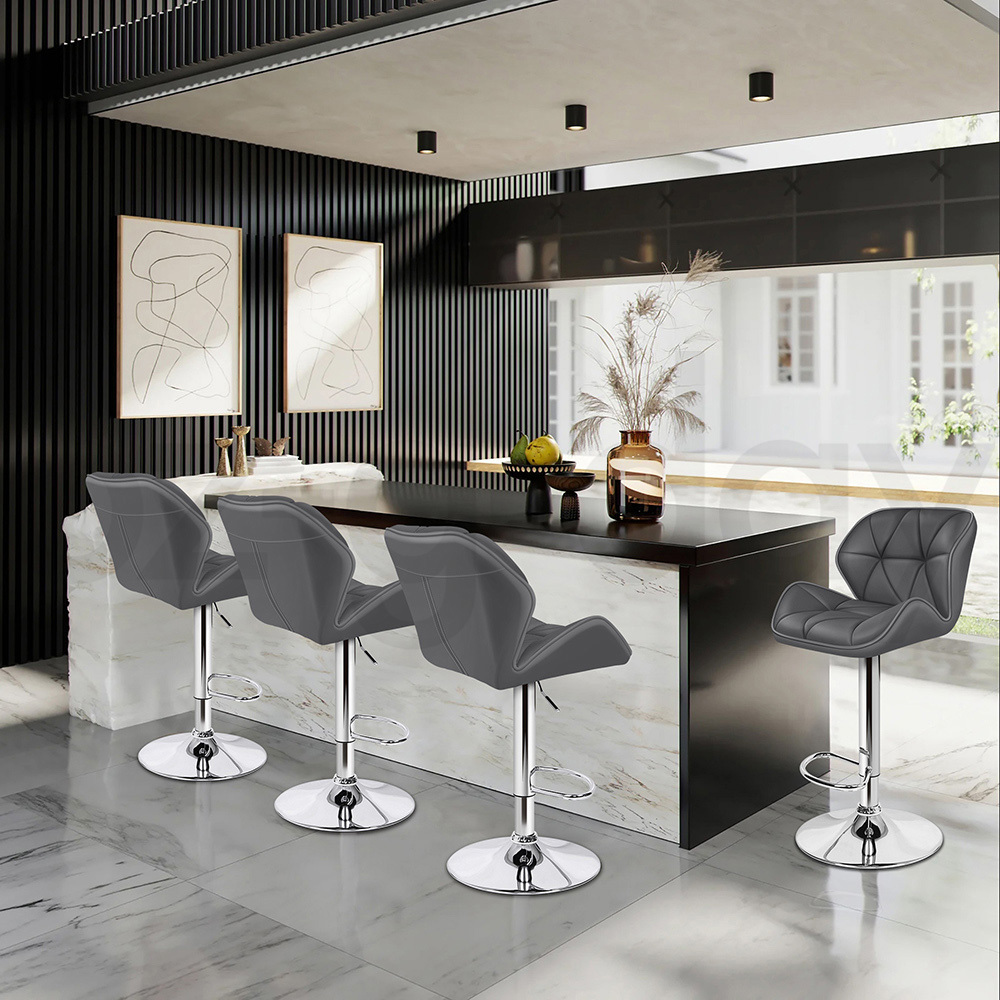 ALFORDSON Bar Stools Kitchen Swivel Dining Chairs Gas Lift Leather/Fabric - Picture 675 of 1,456
