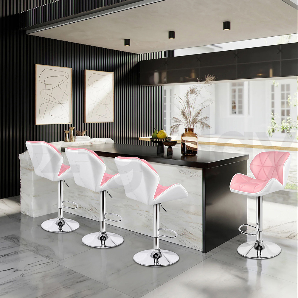 ALFORDSON Bar Stools Kitchen Swivel Dining Chairs Gas Lift Leather/Fabric - Picture 1,407 of 1,456
