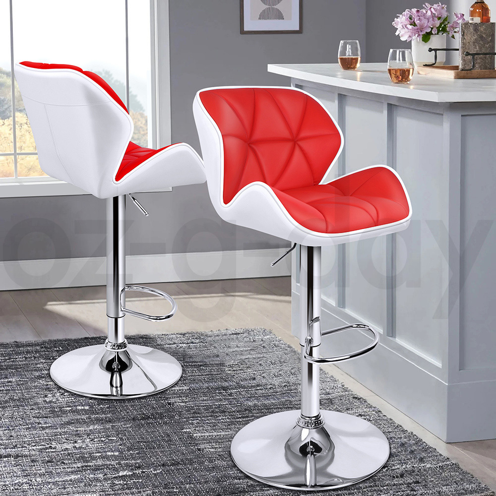 ALFORDSON Bar Stools Kitchen Swivel Dining Chairs Gas Lift Leather/Fabric - Picture 685 of 1,456