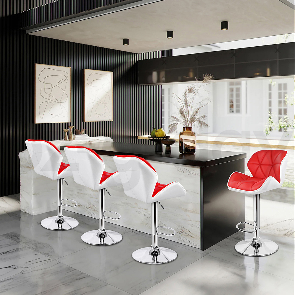 ALFORDSON Bar Stools Kitchen Swivel Dining Chairs Gas Lift Leather/Fabric - Picture 695 of 1,456