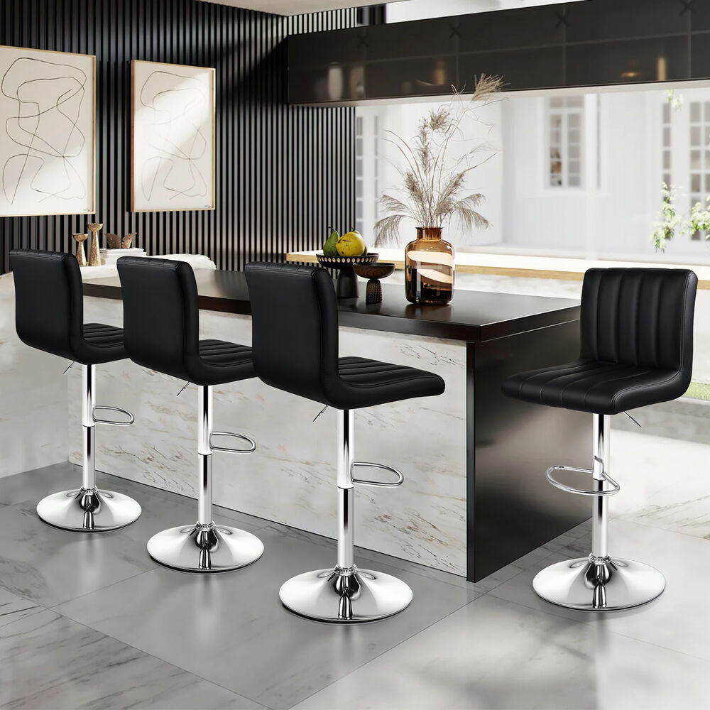 ALFORDSON Bar Stools Kitchen Swivel Dining Chairs Gas Lift Leather/Fabric - Picture 1,187 of 1,456